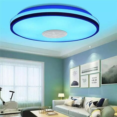 Ceiling Light 1 pcs IP54.72W 34cm Waterproof Ceiling Light,220V,Colorful RGB,Bluetooth Music Play,Round LED Ceiling Light for Living Room,Bathroom,Home Office,Outdoor Porch and more