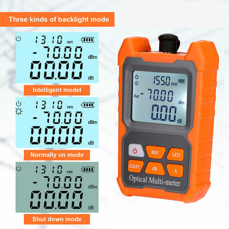 Tools Other Measuring & Tracing Tool Mini Portable 8 Wavelength Fiber Optic Power Meter with LED Light Network Cable Tester FT Fiber Optic Cable Tester