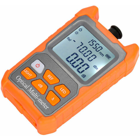Tools Other Measuring & Tracing Tool Mini Portable 8 Wavelength Fiber Optic Power Meter with LED Light Network Cable Tester FT Fiber Optic Cable Tester