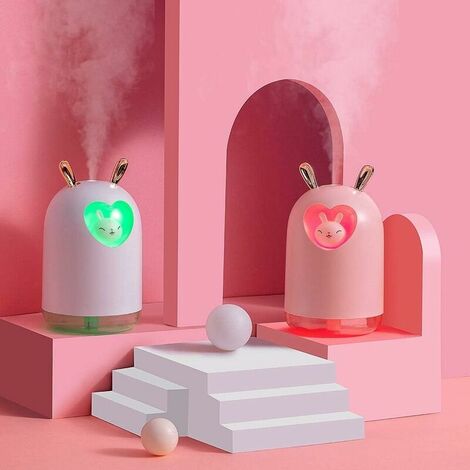 Humidifier For Rabbits Lovely Rabbit Air Humidifier 300ML Cute Pet Ultrasonic Cool Mist Aroma ...