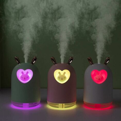 Humidifier For Rabbits Lovely Rabbit Air Humidifier 300ML Cute Pet Ultrasonic Cool Mist Aroma ...