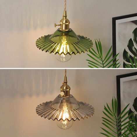 E27 Industrial Vintage Glass Pendant Lights Retro Ceiling Light Glass Lighting Retro Pendant Lights Industrial Ceiling Lighting Pendant Lights Ceiling Lights Lighting (Smokeless Glass