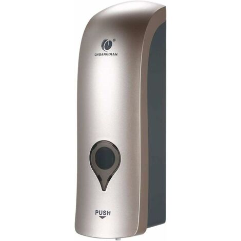 Wall Mounted Soap Dispenser 300 ML CHUANGDIAN Manual Soap Dispenser Shower Gel for Liquid Shampoo ， gold (1/5)
