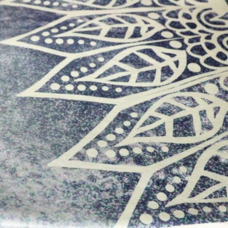 Indian Mandala Wall Tapestry - Goa Tapestry - Hippie / Boho Style - As Decor Towel / Psychedelic Indian Bedspread (150 x 130 cm, Gray Circle)