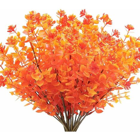 2 bunches of artificial flowers, outdoor anti-ultraviolet plants, artificial autumn flowers, autumn plants, Christmas harvest festival decoration, garden party, home fireplace decoration (1/5)