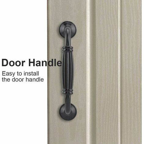 4 PCS Furniture Door Handle,Black Stick Kitchen- Cupboard Handles Drawer Bedroom Furniture Pull Hole Center 128mm