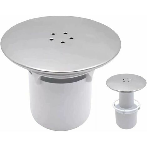 Shower Drain Stopper - 90mm/115mm - Easy to Install Replacement Drain Hole - Chrome Finish - Fast Flow - Shower Drain Cover
