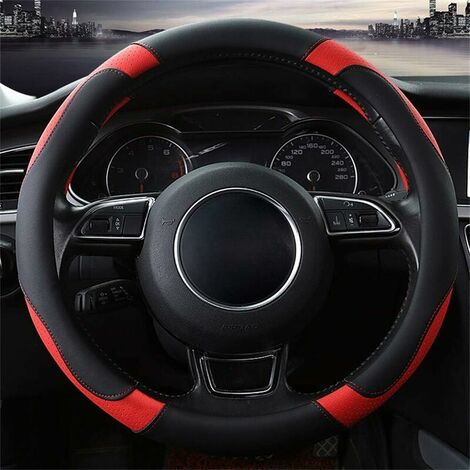 Universal Luxury Black Leather Steering Wheel Cover For Jeep - Anti-Slip & Waterproof