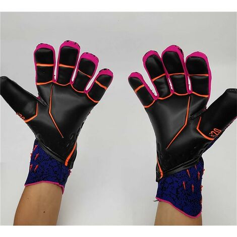 Professional Heated Motorcycle Gloves, Latex Goalkeeper Gloves, Thicken Football Goalkeeper Gloves, Professional Football Goalkeeper Gloves (Color: Rose Red, Size: