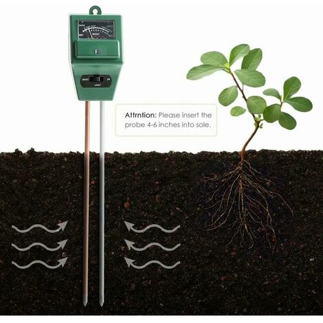 Digital pH Soil Tester, -in pH Sunlight Humidity Sensor Probe Meter Soil PH Test Kits Test function for home and garden, plants, farm, indoor / outdoor use. (-in soil PH meter)