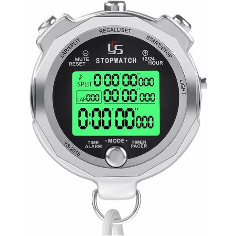 Stopwatch with light function and mute function-B (1/5)