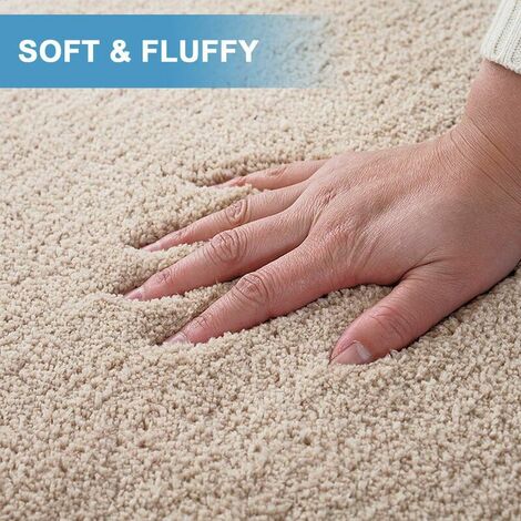 Bath mat, 50X80cm bathroom mat bath mat beige non-slip bath mat, soft and fluffy textile, washable TPR material on the underside, bath mat for bathroom bedrooms