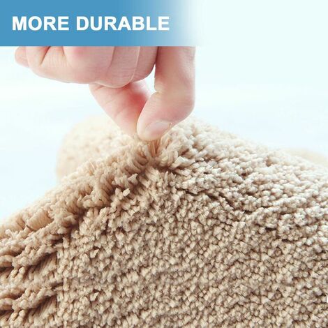 Bath mat, 50X80cm bathroom mat bath mat beige non-slip bath mat, soft and fluffy textile, washable TPR material on the underside, bath mat for bathroom bedrooms