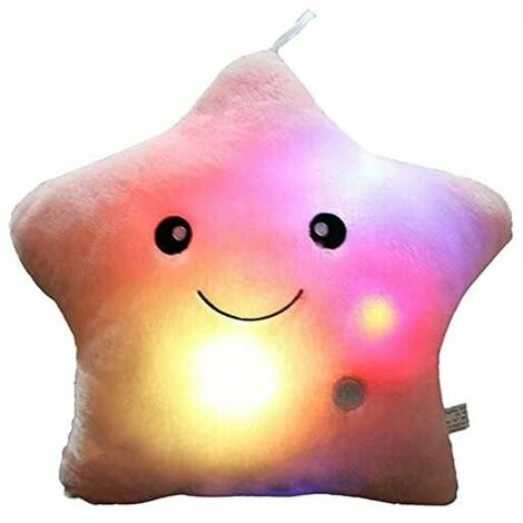 LED star pillow, colorful star plush pillow, luminous LED pillow, cushion, luminous, children's plush toys, Christmas, Halloween, party decorations and gifts (1/5)