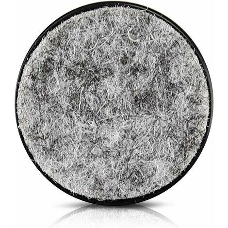 Felt nail glides - 20x 28 mm round glide to nail for chair legs table stool furniture - Floor protection floor - Black