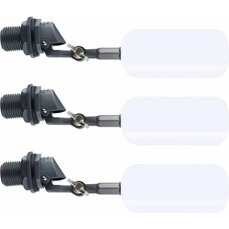 Reliable 3 Piece Water Float Ball Valve Stop 1/2 Inch Auto Fill Humidifier Water Tank, Ball Valve, Float Replacement Valve