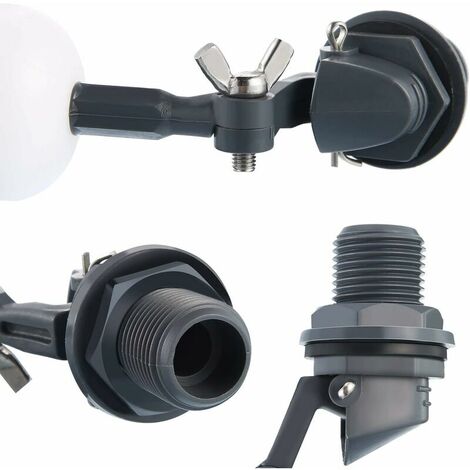 Reliable 3 Piece Water Float Ball Valve Stop 1/2 Inch Auto Fill Humidifier Water Tank, Ball Valve, Float Replacement Valve