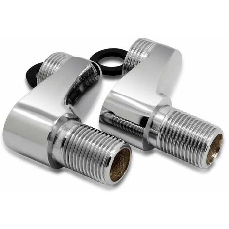 2-Pack Tub Faucet Adapters, Swivel Arm, Adjustable, 1.9cm, 1.27cm, Claw Shower Faucet, Bathroom Mixer Accessories, Solid Brass