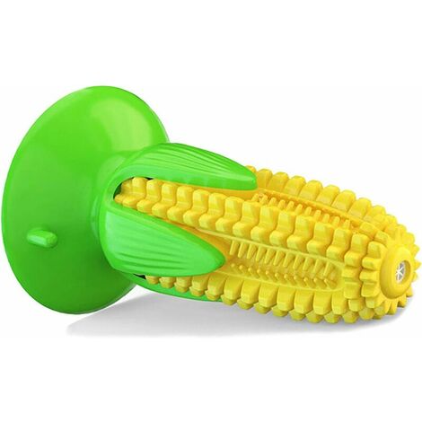 Dog Toothbrush, Dog Chew Toy, Chew Toy, Indestructible Dog Toy, Dog Toy, Dental Care, Natural Rubber Teeth Cleaning Stick (Yellow) (1/5)