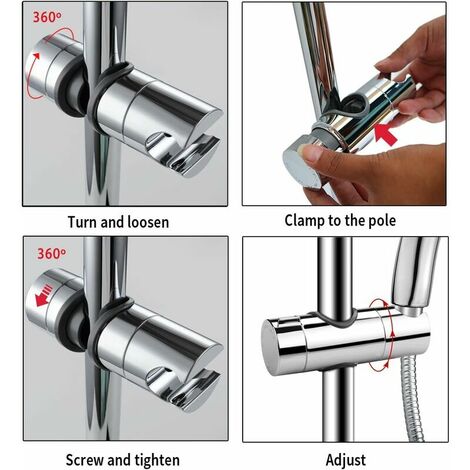 Shower Head Holders,Hand Shower Bracket Replacement 18-25MM Adjustable ...