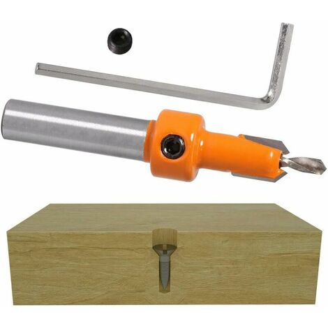 5pcs Wood Chamfer Drill Bit Countershaft HSS Taper Drill Bit Drill Bit
