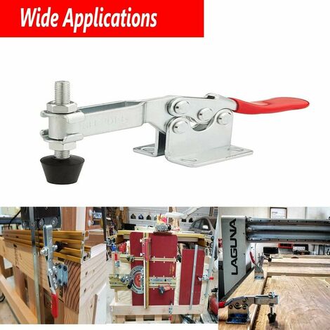 4 Pack Toggle Clamp 201B - 198 Lbs Heavy Duty Horizontal Quick Release Hand Tool With Antislip Handle