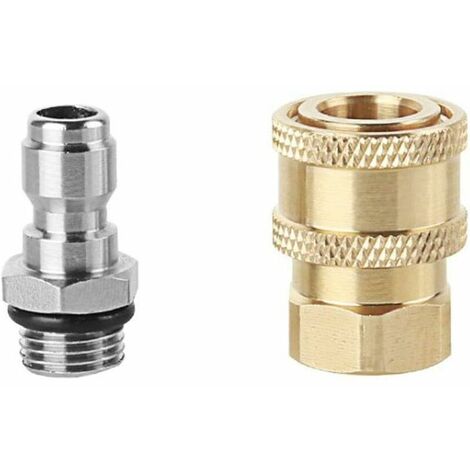 High Pressure Sprayer Nozzle Connectors, M14 Thread, 1/4 Quick Connector, Hose Connection Parts, Snow Foam Bottle Connectors (1/5)