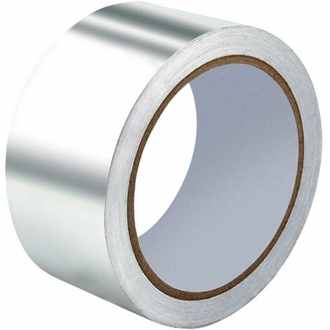 Irich Aluminium Foil Adhesive Tape, Duct Insulation Tape, High Temperature Heavy Duty Metal Tape (5 CM x 20 Meter) (1/5)