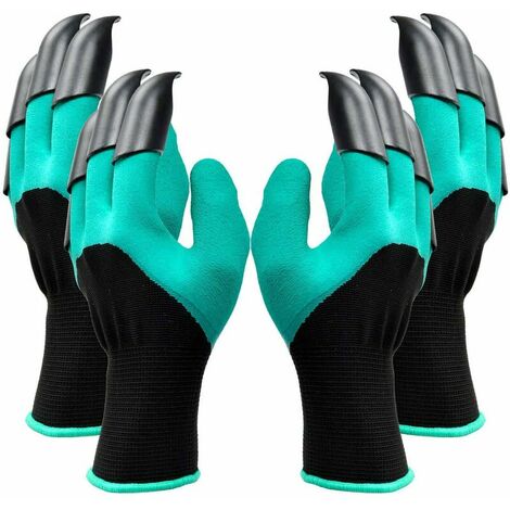 2 pair garden gloves, both hand claws Gardening gloves, quick and easy to dig and plant, size safe for women and men gloves