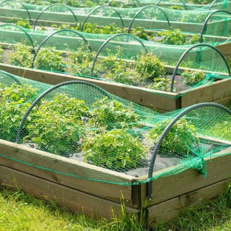 Bird Net, 3pcs 2  10m Green Garden Bird Plant Net Protective Net, Protect Plants, Fruits, Flowers and Vegetables, 15mm Mesh