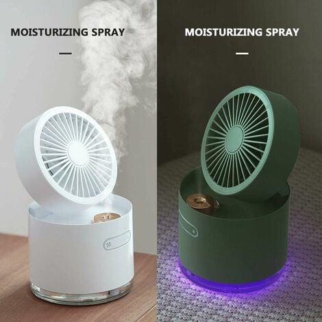Portable Air Conditioner Mini Cooler, Mini USB Cooling Fan Humidifier, Foldable Storage, Spray Cooling, Arbitrary Wind Direction Adjustment