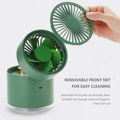 Portable Air Conditioner Mini Cooler, Mini USB Cooling Fan Humidifier, Foldable Storage, Spray Cooling, Arbitrary Wind Direction Adjustment