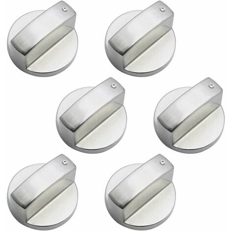6 Pieces Universal Metal Control Knobs Gas Cooker Knob 6mm universal control knobs stove knob for gas stove cooker oven hob (1/5)