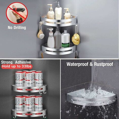 Shower caddies Shower corner shelf, Bathroom shelf without drilling ...