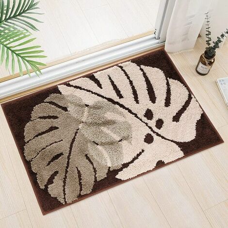 Indoor Doormat, Highly Absorbent, Non-Slip Front and Back Door for Indoor Use, Flat Profile, Machine Washable, Door Mat,5080cm (1/5)