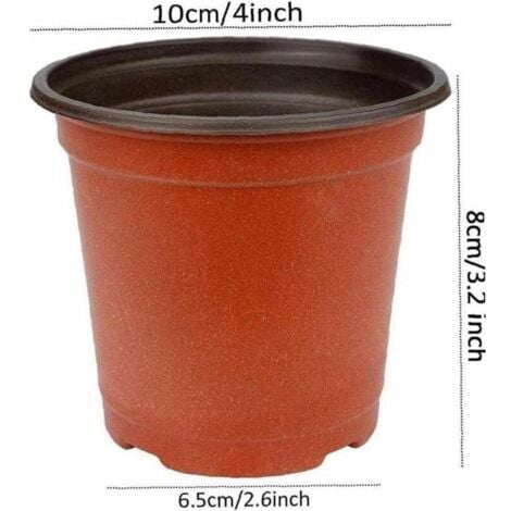 100pcs Seed Pots Nursery Plastic Plants Small Flower Pots Nursery Pot Plastic Pots Seed Starting Pots