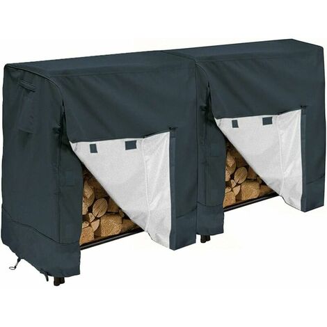 Seller Fireplace Log Cover, Dustproof, Waterproof, Windproof, Protection Against UV, Snow and Other Dirt, 250X65X110CM (1/5)