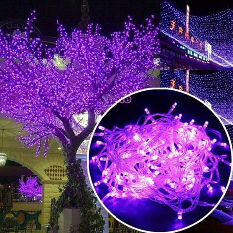 30M 300 LED String Lights Carnival Wedding Outdoor Indoor Garden Lighting, LED String Lights Tree Fairy Lights for Christmas Tree Decoration Gazebo Garland, Purple Color (1/5)