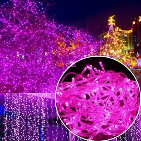 30M 300 LED Fairy Lights Carnival Wedding Outdoor Indoor Garden Lighting, LED String Lights Tree Fairy Lights for Christmas Tree Decoration Gazebo Garland, Pink (1/5)