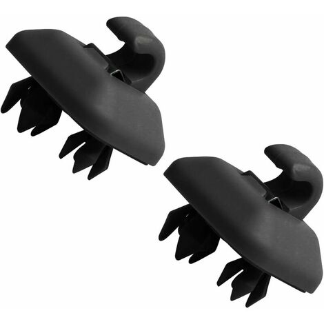 2 Pieces Interior Sun Visor Clip, MoreChioce 8U0857562A Plastic Sun Visor Hanging Hook Compatible with A1 A3 A4L A5 A6L A7 Q3 Q5 Q7 TT 8E0857563A, Black (1/5)