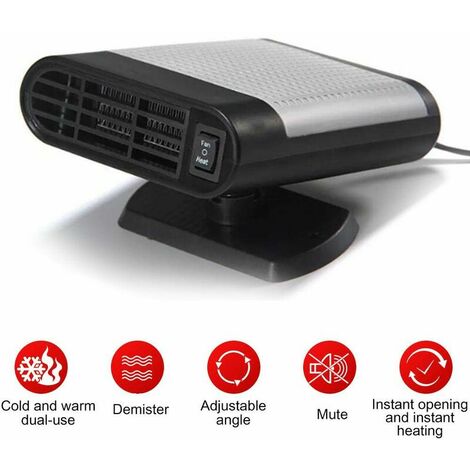 Car Heater Car Heater Fan 12V Cigarette Lighter 150W 2 in 1 Car Heater Cooler Cooling Fan Automatic Overheat Protection a (1/5)