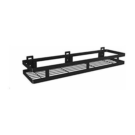 Spice rack without drilling 1 level in black stainless steel 20 to 50 cm, 50cm (1/5)