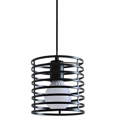 1 x E27 Vintage Ceiling Light Pendant Lamp E27 Retro Ceiling Light Metal Lampshade [Energy Efficiency Class A+] (1/5)