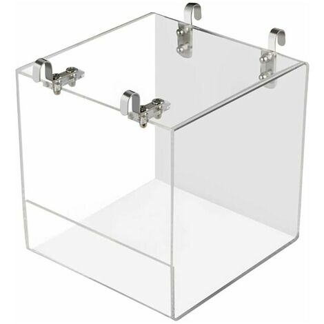 1 Piece Bird Bathtub Bath Shower Box Bowl with Hooks Cage Accessory for Little Bird Parrots Crested Myna