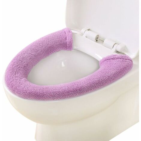 Warmer Toilet Seat Cover, Toilet Seat Cushion, Toilet Seat, Thickened Toilet Seat Cover, Universal Toilet Seat Cover, Toilet Seat Cover, Washable (Purple) (1/5)