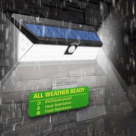 Outdoor Solar Lamp 118 LEDMotion Sensor Outdoor Solar Lighting Wireless Spotlight Waterproof Security Solar Light for Garden