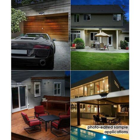 Outdoor Solar Lamp 118 LEDMotion Sensor Outdoor Solar Lighting Wireless Spotlight Waterproof Security Solar Light for Garden