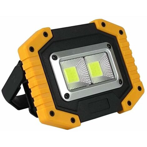 30W LED Work Light Rechargeable COB Floodlight Super Bright 2000LM Portable Outdoor Battery Security Light USB Waterproof for Garage Camping Hiking Fishing BBQ (1/5)