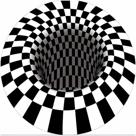 Stereoscopic circular carpet 3D illusion carpet, 60 60cm (1/5)