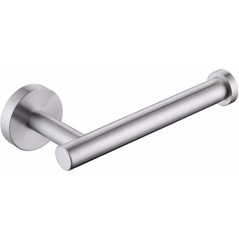 2pcs nailless toilet paper roll holder toilet paper roll holder SUS304 stainless steel toilet paper roll holder brushed sliber bathroom wall holder (1/5)